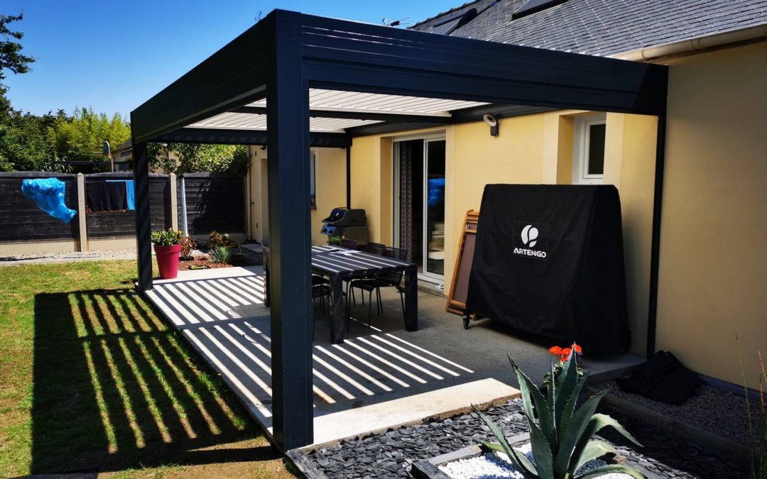 Installation d’une pergola bioclimatique à Petit-Mars (44390)