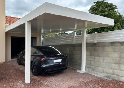 Carport solaire aluminium à Vertou (44120)