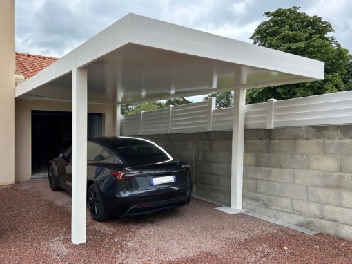 Carport solaire aluminium à Vertou (44120)